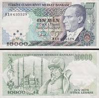*10 000 tureckých lír Turecko 1984-2002, P200 UNC - Kliknutím na obrázok zatvorte -